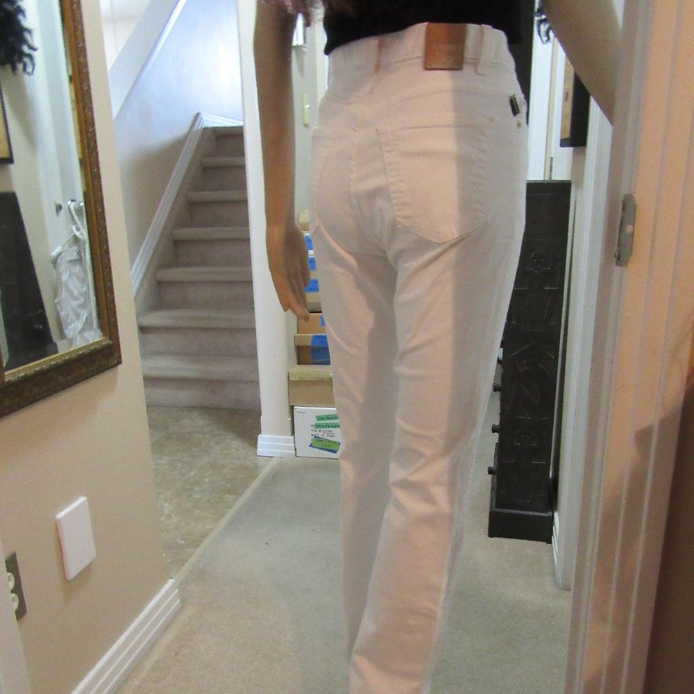 Vintage High Waist Rise  Blue Jean Short Hollywood - Size 29